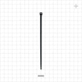 General Purpose Non-Reopening Cable Tie, Black - 5.15 inch (139.7 mm); 178N (40 lbs) Breaking Strength - 99992