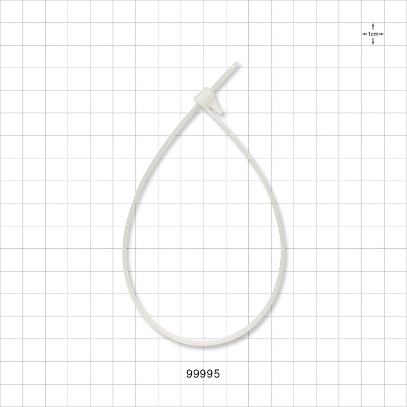 General Purpose Cable Tie, Re-opening, Natural - 11 inch (279 mm) 222N (50lbs) Breaking Strength - 99995