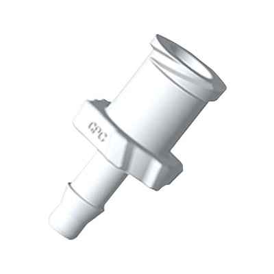 Female Luer Lock, Barbed, Natural, 100/Bag - Fits 1/8 inch ID Tubing (0.125 inch, 3.18 mm) - ALF4130