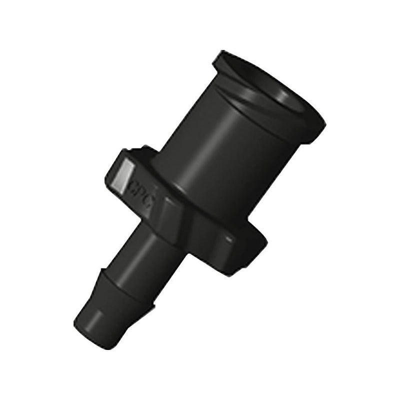 Female Luer Lock, Barbed, Black, 100/Bag - Fits 1/8 inch ID Tubing (0.125 inch, 3.18 mm) - ALF4131