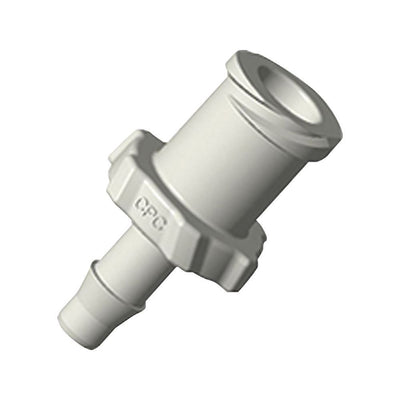 Female Luer Lock, Barbed, Natural, 100/Bag - Fits 1/8 inch ID Tubing (0.125 inch, 3.18 mm) - ALF41