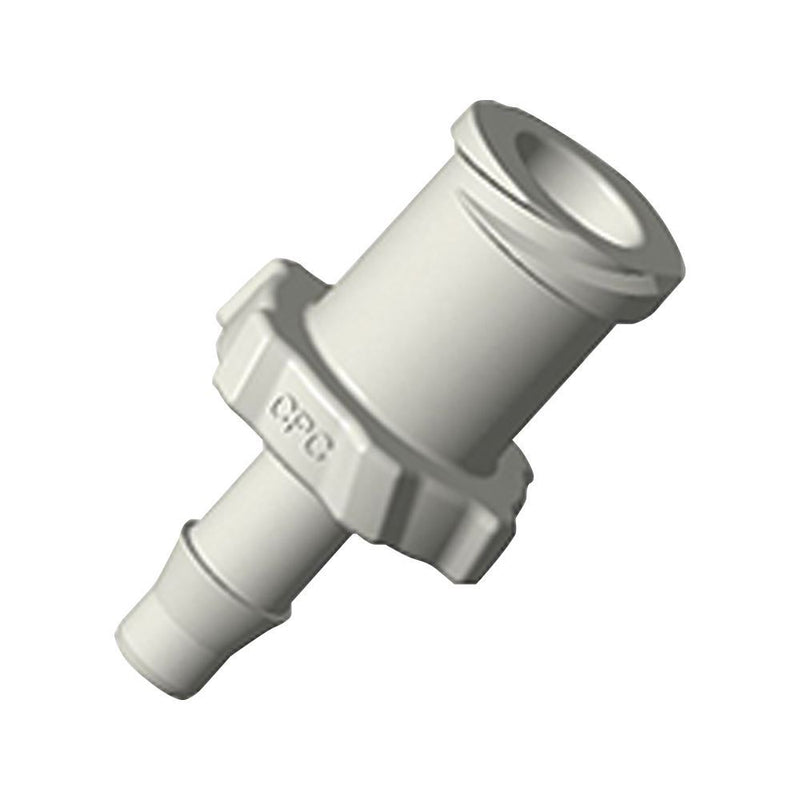 Female Luer Lock, Barbed, Natural, 100/Bag - Fits 1/8 inch ID Tubing (0.125 inch, 3.18 mm) - ALF41