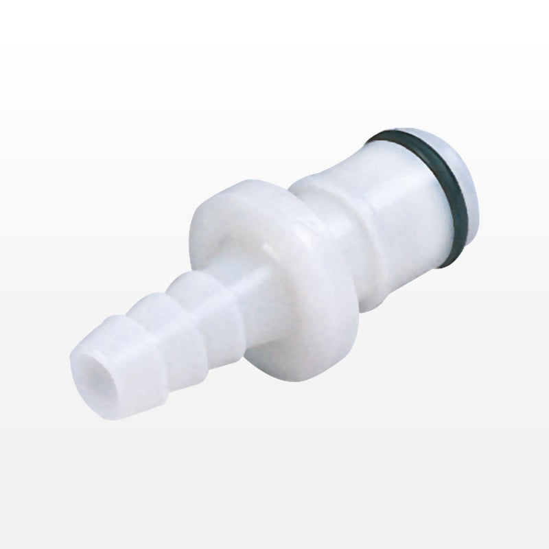 APC Connector, Insert, Non-Valved, Barbed - Fits 1/4 inch ID Tubing (0.25 inch, 6.35mm) - APC22004