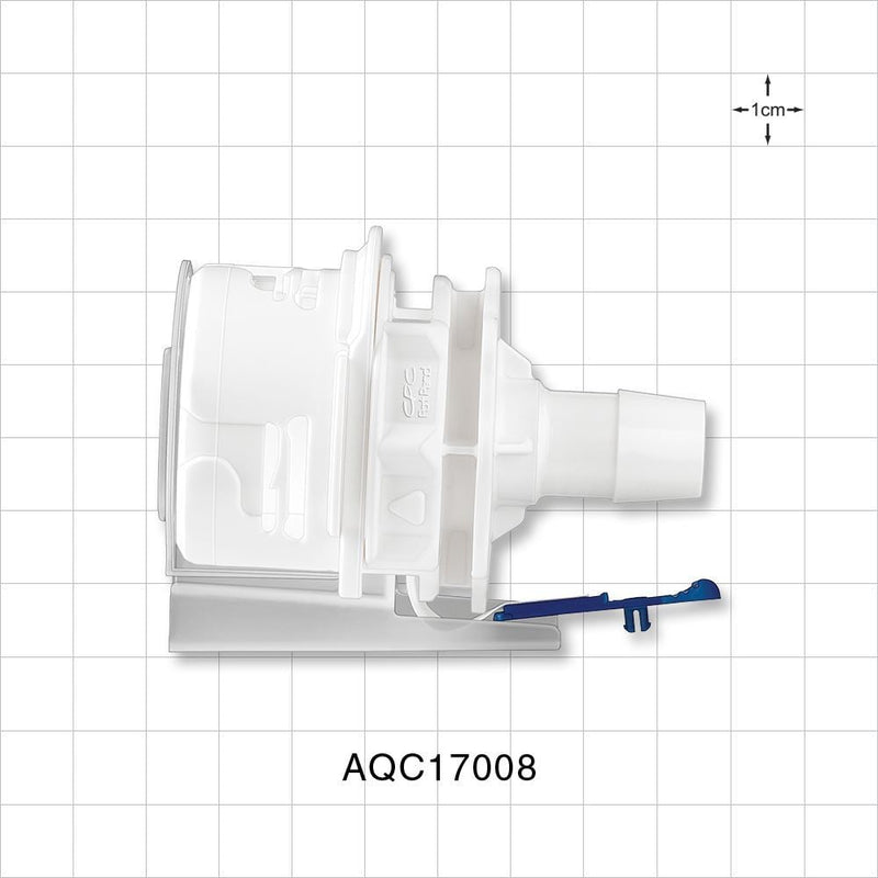 AseptiQuik C Connector, Body, Barbed - Fits 1/2 inch ID Tubing (0.5 inch, 12.7 mm) - AQC17008