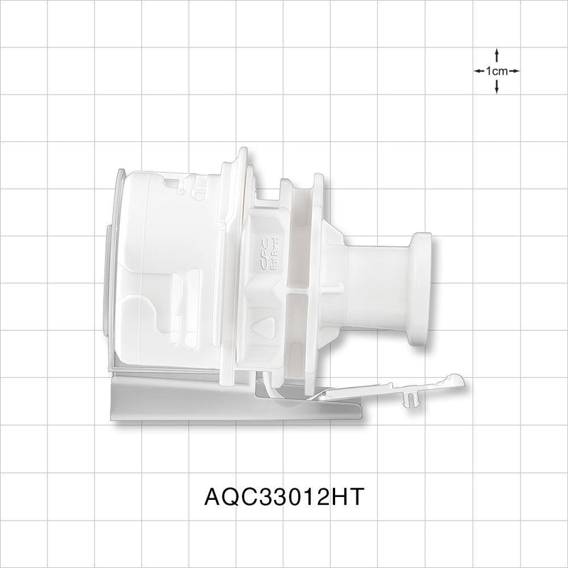 AseptiQuik C Connector, Body, Sanitary Flange, High Temperature - 0.5 inch/0.75 inch Mini - AQC33012HT