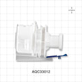 AseptiQuik C Connector, Body, Sanitary Flange - 0.5 inch/0.75 inch Mini - AQC33012
