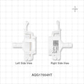 AseptiQuik G Connector, Genderless, Barbed, High Temperature - Fits 1/4 inch ID Tubing (0.25 inch, 6.35 mm) - AQG17004HT