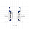 AseptiQuik G Connector, Genderless, Barbed - Fits 1/4 inch ID Tubing (0.25 inch, 6.35 mm) - AQG17004