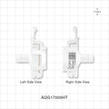 AseptiQuik G Connector, Genderless, Barbed, High Temperature - Fits 3/8 inch ID Tubing (0.375 inch, 9.53 mm) - AQG17006HT