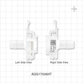 AseptiQuik G Connector, Genderless, Barbed, High Temperature - Fits 1/2 inch ID Tubing (0.5 inch, 12.7 mm) - AQG17008HT