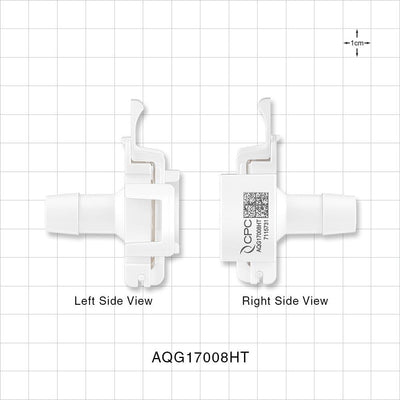 AseptiQuik G Connector, Genderless, Barbed, High Temperature - Fits 1/2 inch ID Tubing (0.5 inch, 12.7 mm) - AQG17008HT