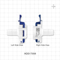 AseptiQuik G Connector, Genderless, Barbed - Fits 1/2 inch ID Tubing (0.5 inch, 12.7 mm) - AQG17008