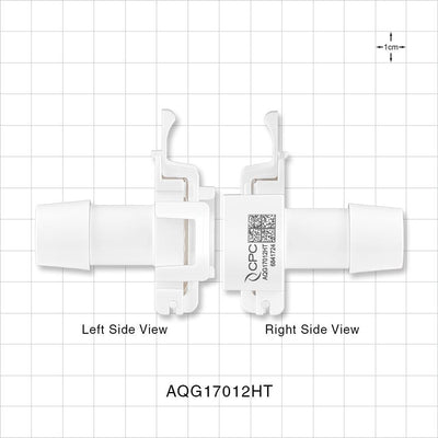 AseptiQuik G Connector, Genderless, Barbed, High Temperature - Fits 3/4 inch ID Tubing (0.75 inch, 19.05 mm) - AQG17012HT
