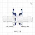 AseptiQuik G Connector, Genderless, Barbed - Fits 3/4 inch ID Tubing (0.75 inch, 19.05 mm) - AQG17012