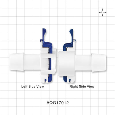 AseptiQuik G Connector, Genderless, Barbed - Fits 3/4 inch ID Tubing (0.75 inch, 19.05 mm) - AQG17012