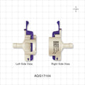AseptiQuik G Connector, Genderless, Barbed - Fits 1/4 inch ID Tubing (0.25 inch, 6.35 mm) - AQG17104