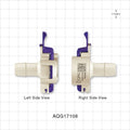 AseptiQuik G Connector, Genderless, Barbed - Fits 1/2 inch ID Tubing (0.5 inch, 12.7 mm) - AQG17108