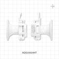 AseptiQuik G Connector, Genderless, Sanitary Flange, High Temperature - 1 inch/1.5 inch Standard - AQG33024HT