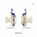 AseptiQuik G Connector, Genderless, Sanitary Flange - 0.5 inch/0.75 inch Mini - AQG33112