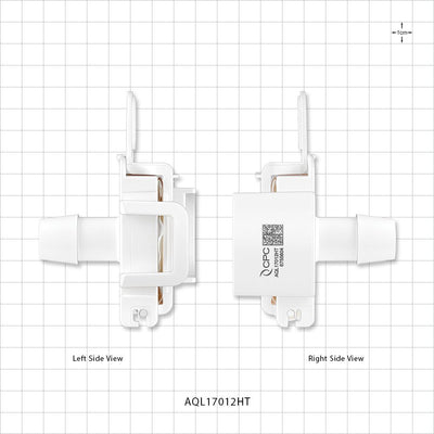 AseptiQuik L Connector, Genderless, Barbed, High Temperature - Fits 3/4 inch ID Tubing (0.75 inch, 19.05 mm) - AQL17012HT