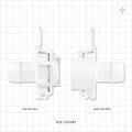 AseptiQuik L Connector, Genderless, Barbed, High Temperature - Fits 1 inch ID Tubing (25.4 mm) - AQL17016HT