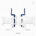 AseptiQuik L Connector, Genderless, Sanitary Flange - 1 inch/1.5 inch Standard - AQL33024