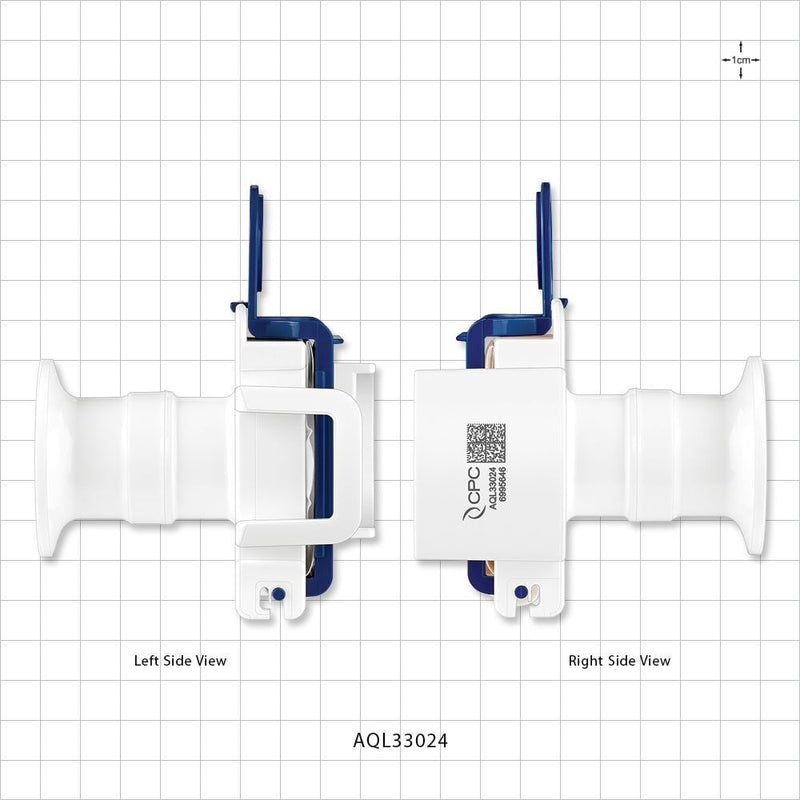 AseptiQuik L Connector, Genderless, Sanitary Flange - 1 inch/1.5 inch Standard - AQL33024