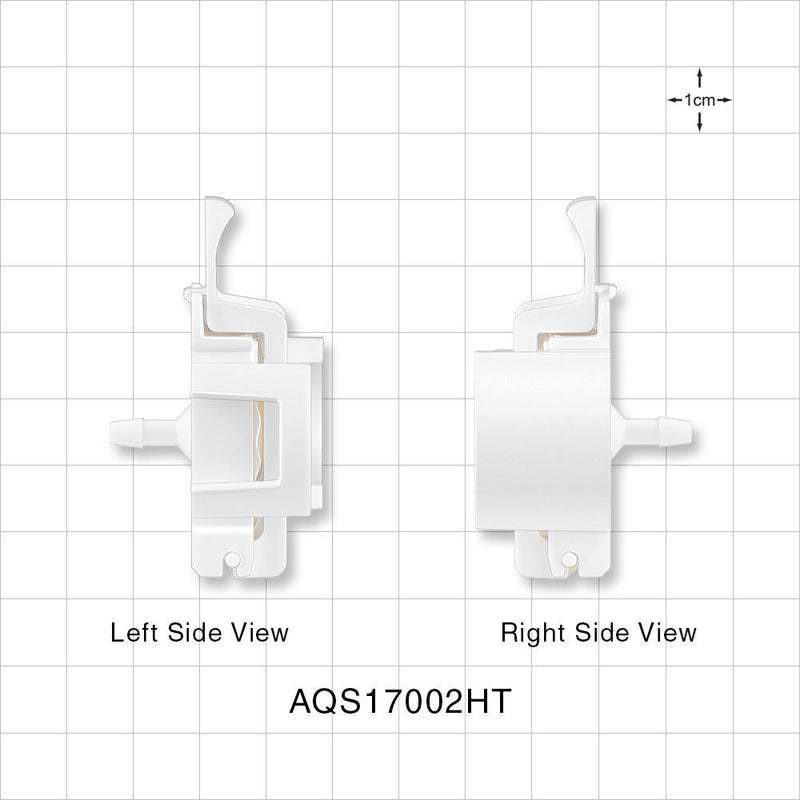 AseptiQuik S Connector, Genderless, Barbed, High Temperature - Fits 1/8 inch ID Tubing (0.125 inch, 3.18 mm) - AQS17002HT
