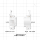 AseptiQuik S Connector, Genderless, Barbed, High Temperature - Fits 1/8 inch ID Tubing (0.125 inch, 3.18 mm) - AQS17002HT