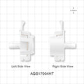AseptiQuik S Connector, Genderless, Barbed, High Temperature - Fits 1/4 inch ID Tubing (0.25 inch, 6.35 mm) - AQS17004HT