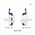 AseptiQuik S Connector, Genderless, Barbed - Fits 1/4 inch ID Tubing (0.25 inch, 6.35 mm) - AQS17004