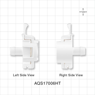 AseptiQuik S Connector, Genderless, Barbed, High Temperature - Fits 3/8 inch ID Tubing (0.375 inch, 9.53 mm) - AQS17006HT