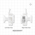 AseptiQuik S Connector, Genderless, Sanitary Flange, High Temperature - 0.5 inch/0.75 inch Mini; 0.25 inch bore - AQS33004HT