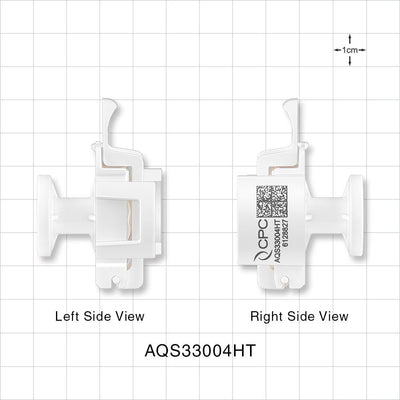 AseptiQuik S Connector, Genderless, Sanitary Flange, High Temperature - 0.5 inch/0.75 inch Mini; 0.25 inch bore - AQS33004HT