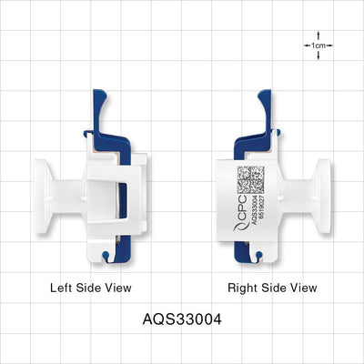 AseptiQuik S Connector, Genderless, Sanitary Flange - 0.5 inch/0.75 inch Mini; 0.25 inch bore - AQS33004