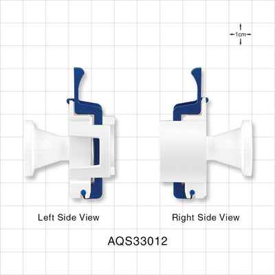 AseptiQuik S Connector, Genderless, Sanitary Flange - 0.5 inch/0.75 inch Mini - AQS33012