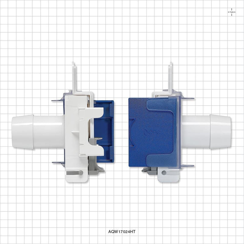 AseptiQuik W Connector, Genderless, Barbed, High Temperature - Fits 1 1/2 inch ID Tubing (1.5 inch, 38.1 mm) - AQW17024HT