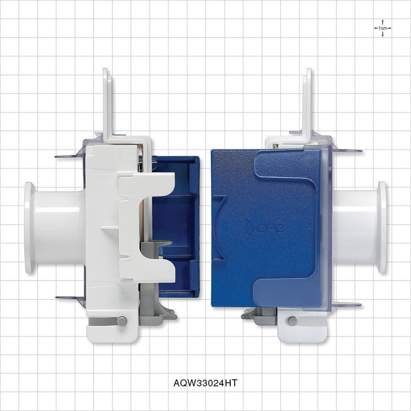 AseptiQuik W Connector, Genderless, Sanitary Flange, High Temperature - 1 inch/1.5 inch Standard - AQW33024HT