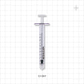 Medallion Syringe, Male Luer Lock, White - 1 ml - C1007