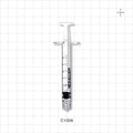 Medallion Syringe, Male Luer Lock, White - 3 ml - C1008