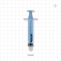 Medallion Syringe, Male Luer Lock, Light Blue - 6 ml - C1015