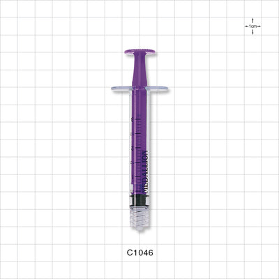 Medallion Syringe, Male Luer Lock, Purple - 3 ml - C1046