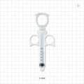 Control Syringe, Locking Plunger and Ring Grip, Male Luer Lock - 6 ml - C1064