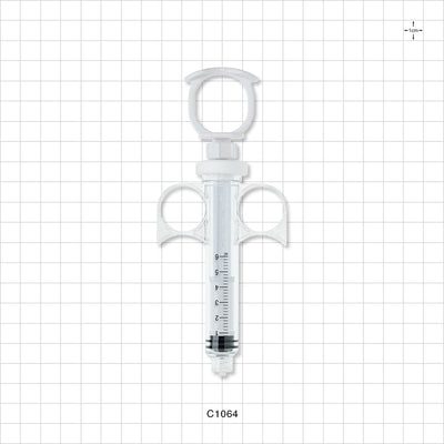 Control Syringe, Locking Plunger and Ring Grip, Male Luer Lock - 6 ml - C1064