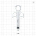Control Syringe, Solid Ring Plunger and Grip, Male Luer Lock - 10 ml - C1065