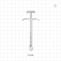 Medallion Syringe, Male Luer Lock,  White - 0.25 ml - C1076