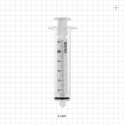 VacLok Negative Pressure Syringe, Male Luer Lock, White - 60 ml - C1097