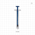 Medallion COP Syringe, Male Luer Lock, Blue, 192/Box - 1 ml - C1127