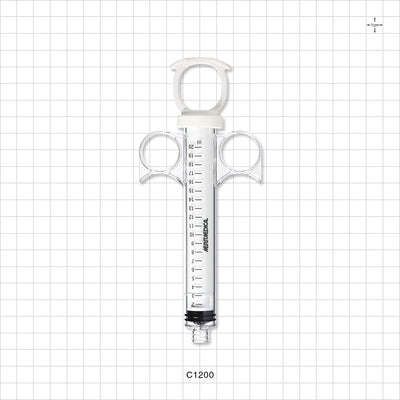 Control Syringe, Solid Ring Plunger and Grip, Open Bore - 20 ml - C1200
