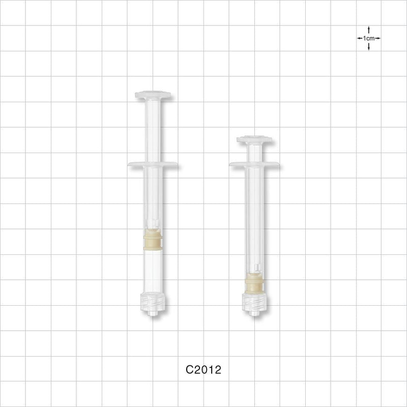Syringe, Male Luer Lock, Natural - 1.2 ml - C2012